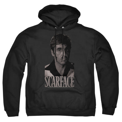 Scarface B&W Tony Mens Hoodie Black Officially Licensed
