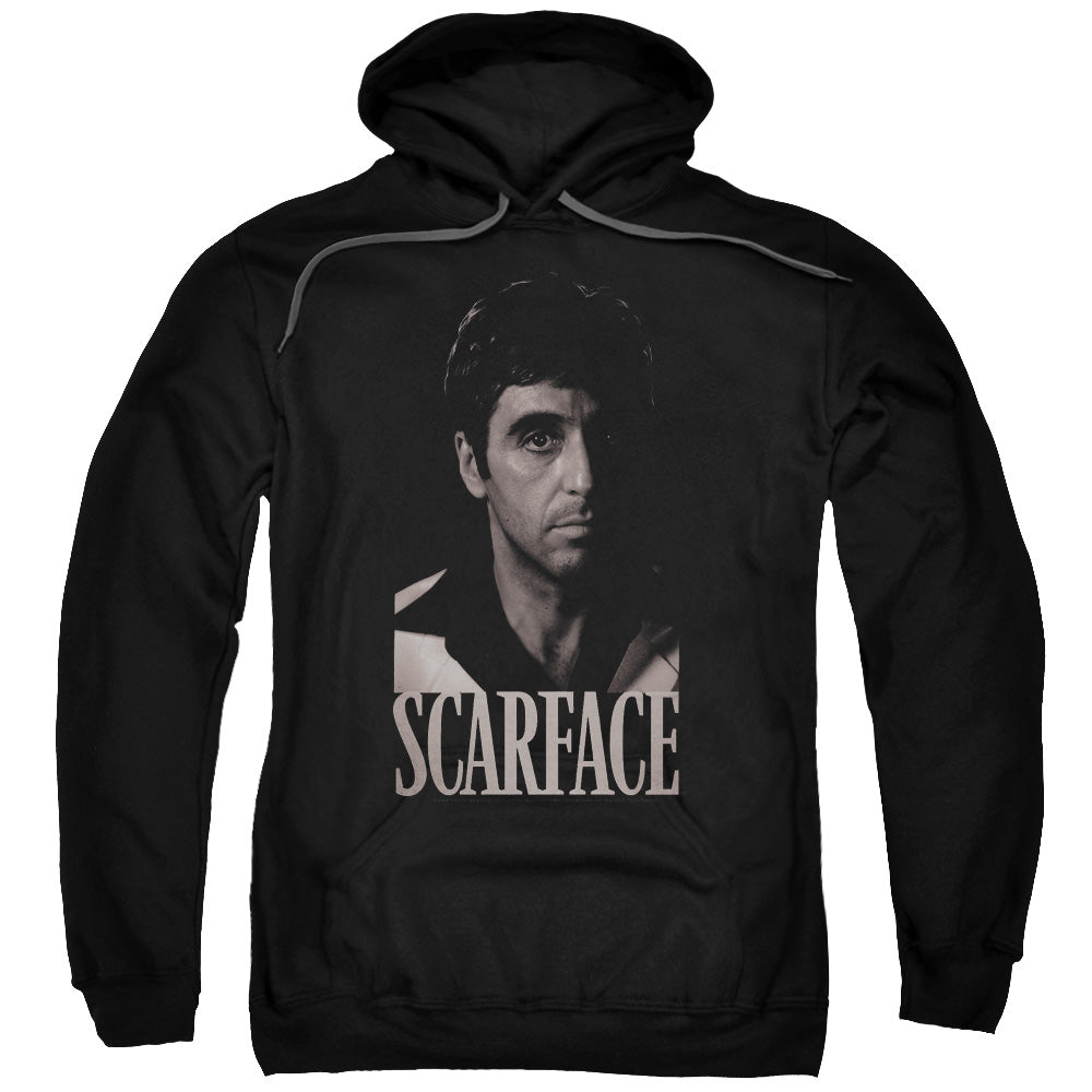 Scarface B&w Tony Mens Hoodie Black