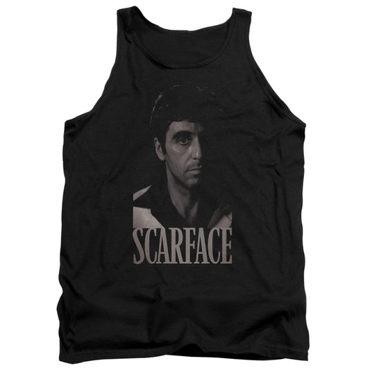 Scarface B&w Tony Mens Tank Top Shirt Black