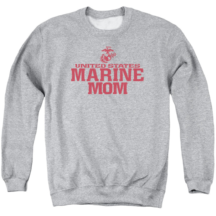 US Marine Corps Marine Family Mens Crewneck Sweatshirt Athletic Heather