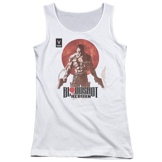 Bloodshot Reborn Womens Tank Top Shirt White