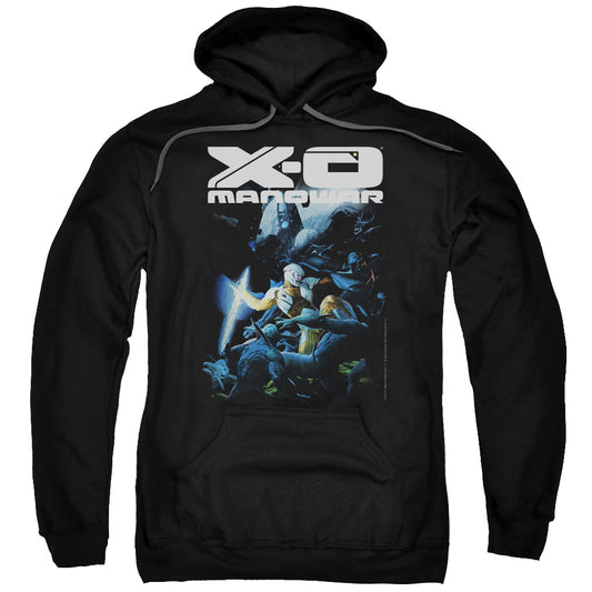 Xo Manowar By The Sword Mens Hoodie Black