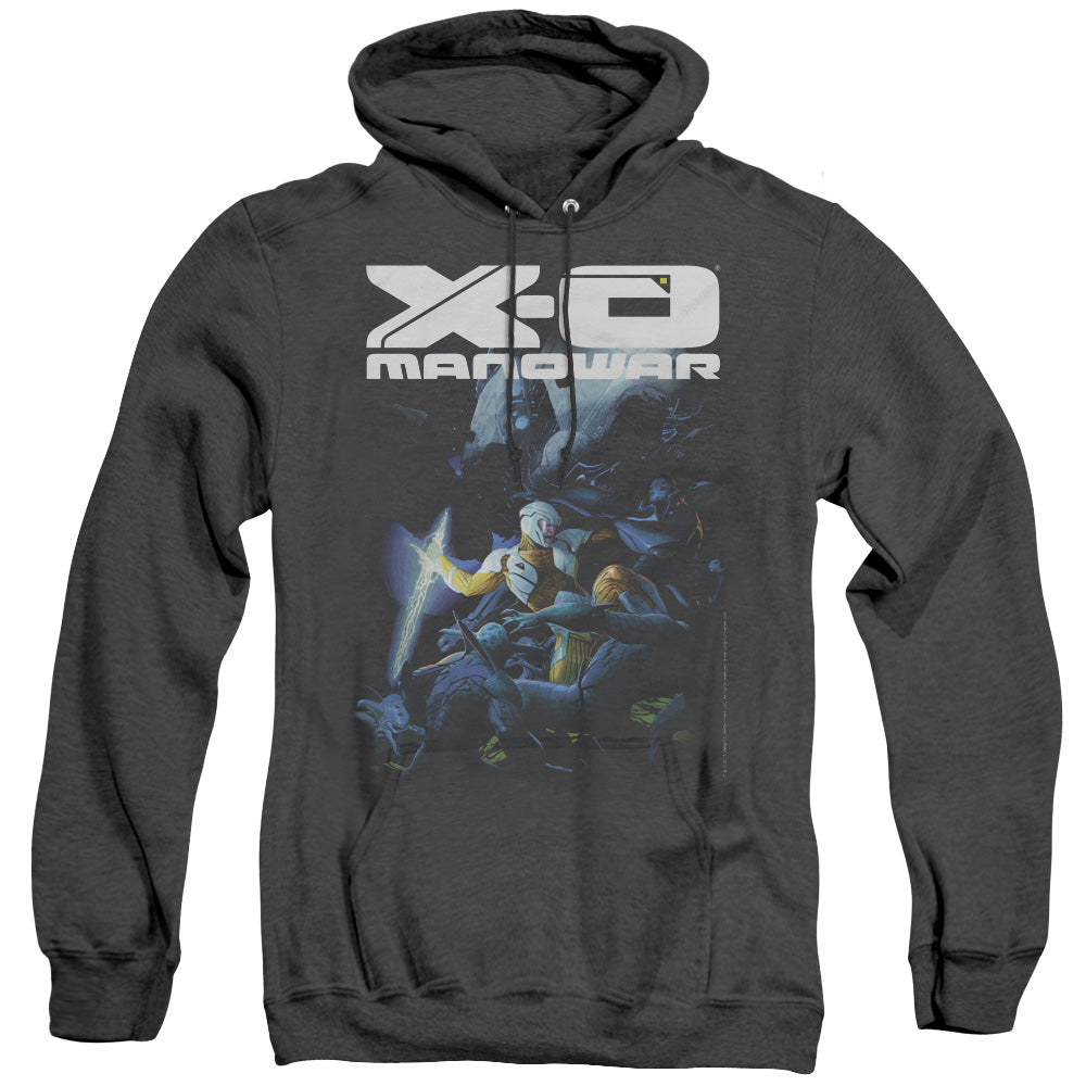 Xo Manowar By The Sword Heather Mens Hoodie 