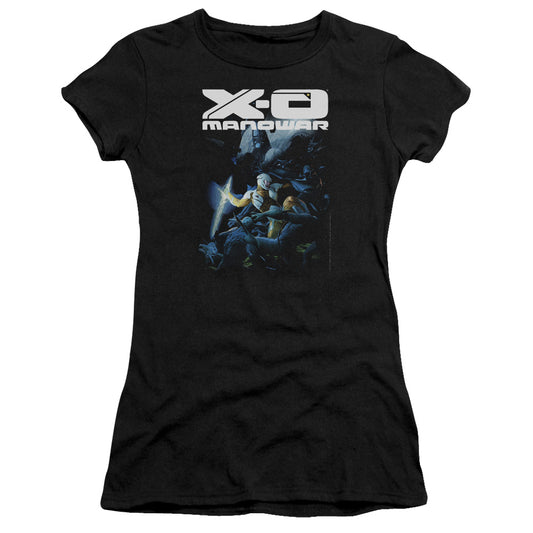 Xo Manowar By The Sword Junior Sheer Cap Sleeve Womens T Shirt 