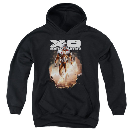 Xo Manowar Lightning Sword Kids Youth Hoodie Black