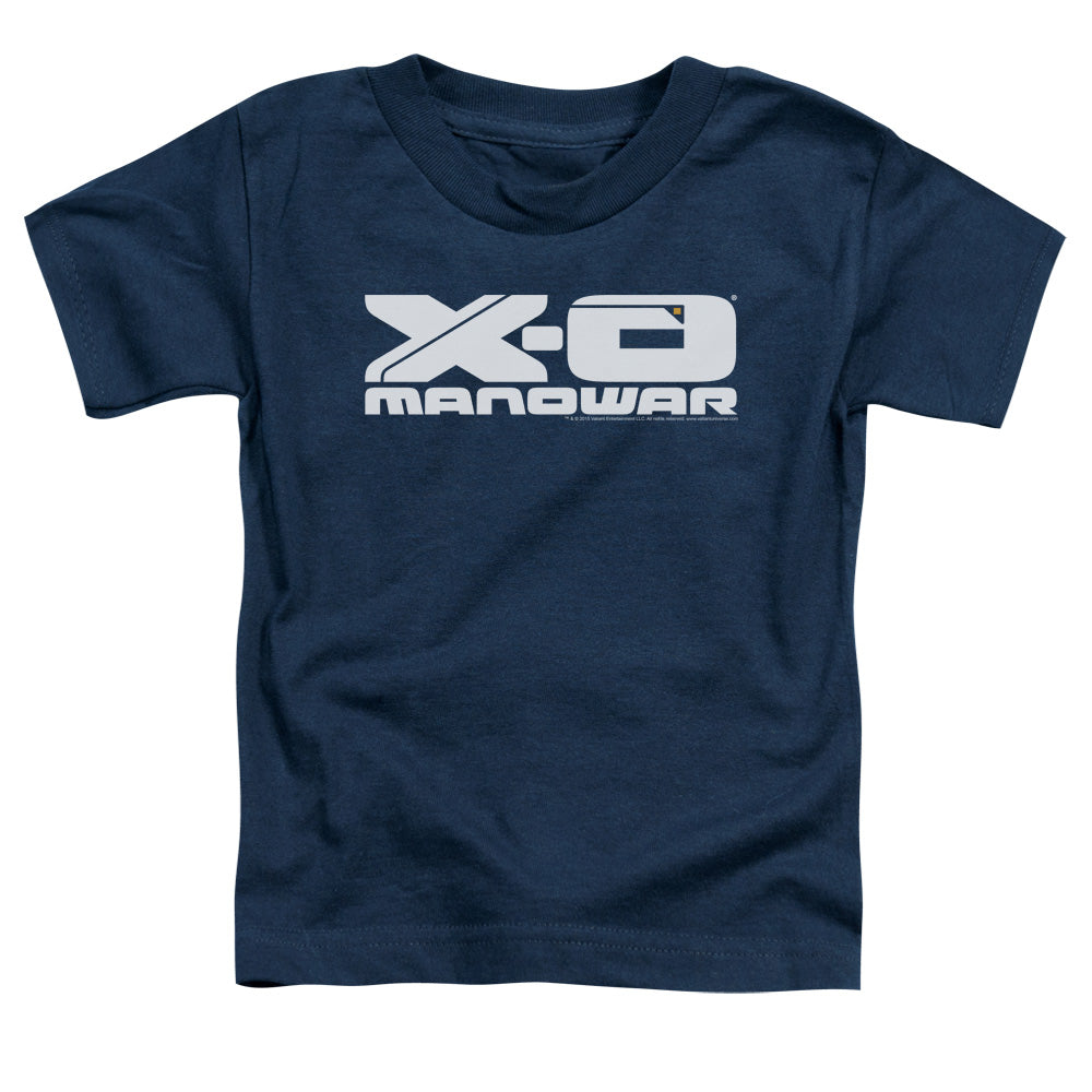 Xo Manowar Logo Toddler Kids Youth T Shirt Navy Blue