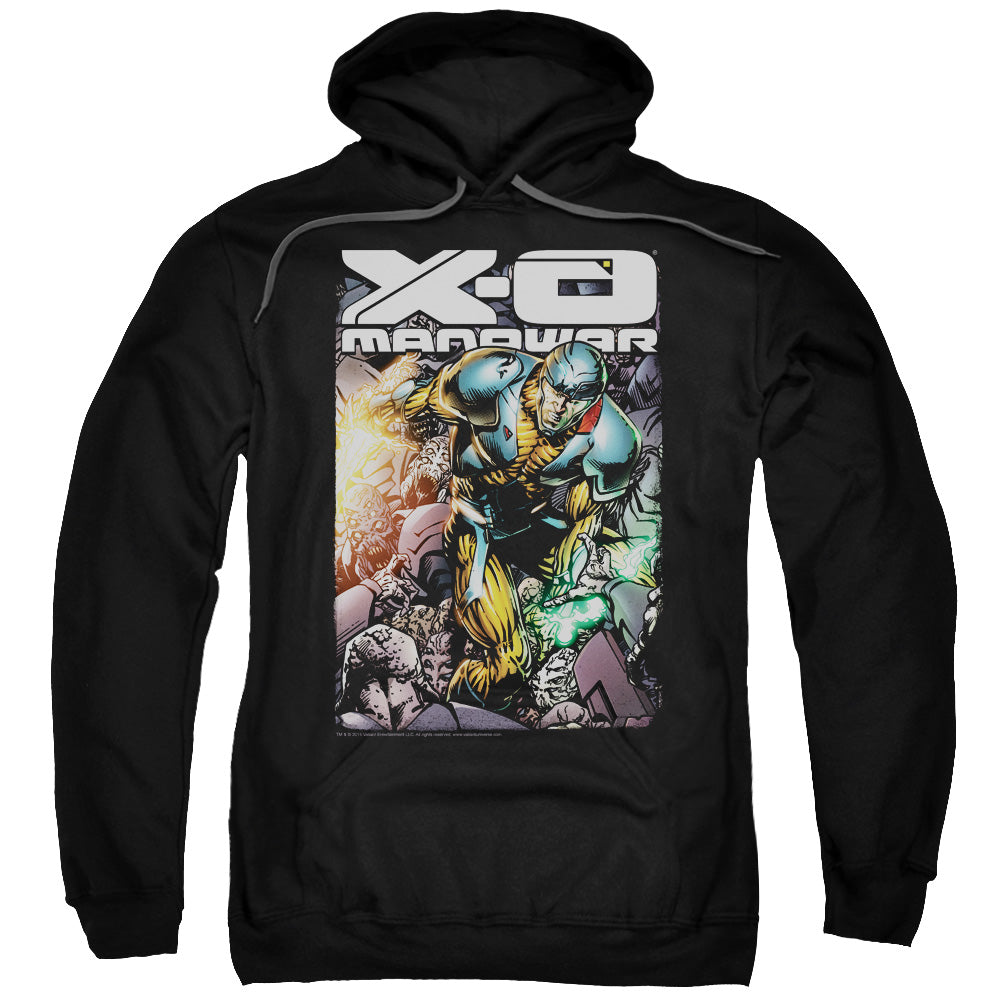 Xo Manowar Pit Mens Hoodie Black