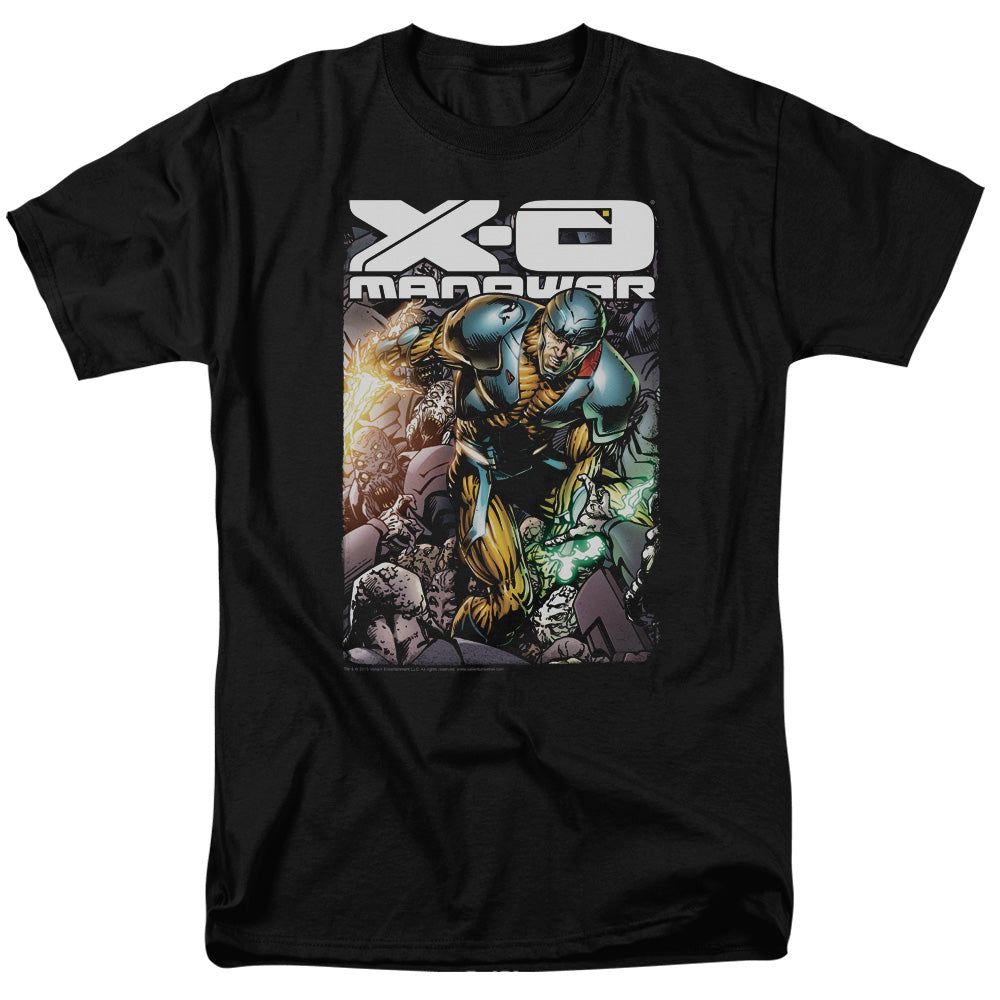 Xo Manowar Pit Mens T Shirt Black