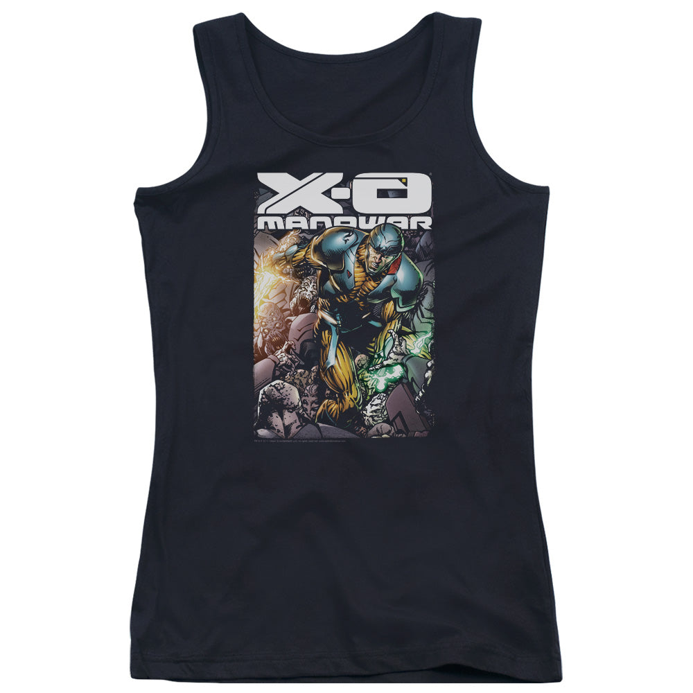 Xo Manowar Pit Womens Tank Top Shirt Black