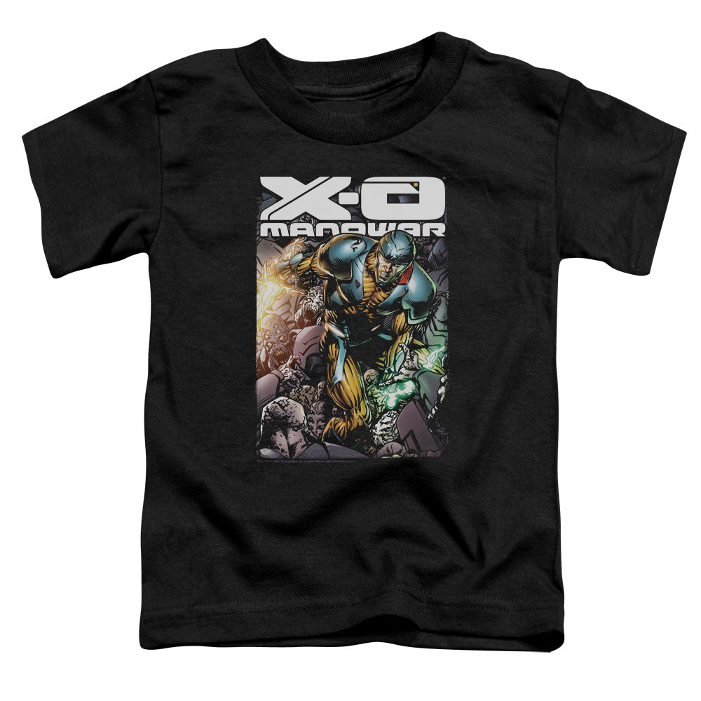 Xo Manowar Pit Toddler Kids Youth T Shirt Black