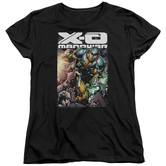 Xo Manowar Pit Womens T Shirt Black