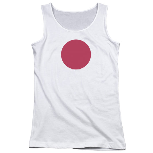 Bloodshot Spot Womens Tank Top Shirt White