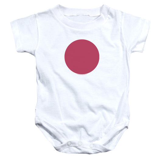 Bloodshot Spot Infant Baby Snapsuit White