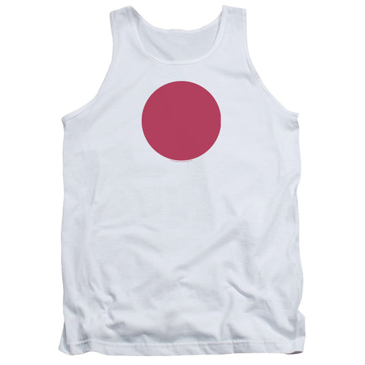 Bloodshot Spot Mens Tank Top Shirt White