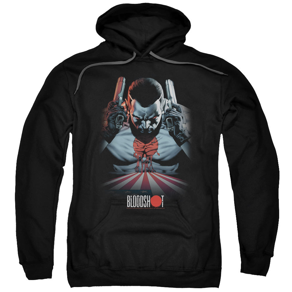 Bloodshot Blood Lines Mens Hoodie Black