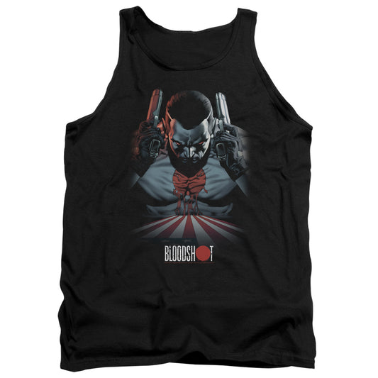 Bloodshot Blood Lines Mens Tank Top Shirt Black