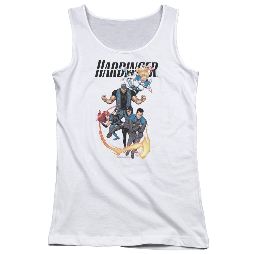 Harbinger Vertical Team Womens Tank Top Shirt White