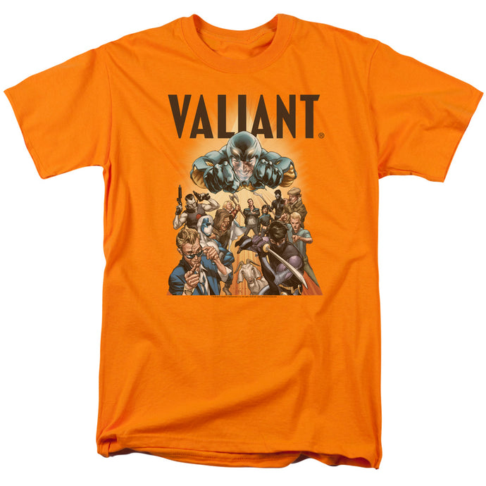 Valiant Comics Pyramid Group Mens T Shirt Orange