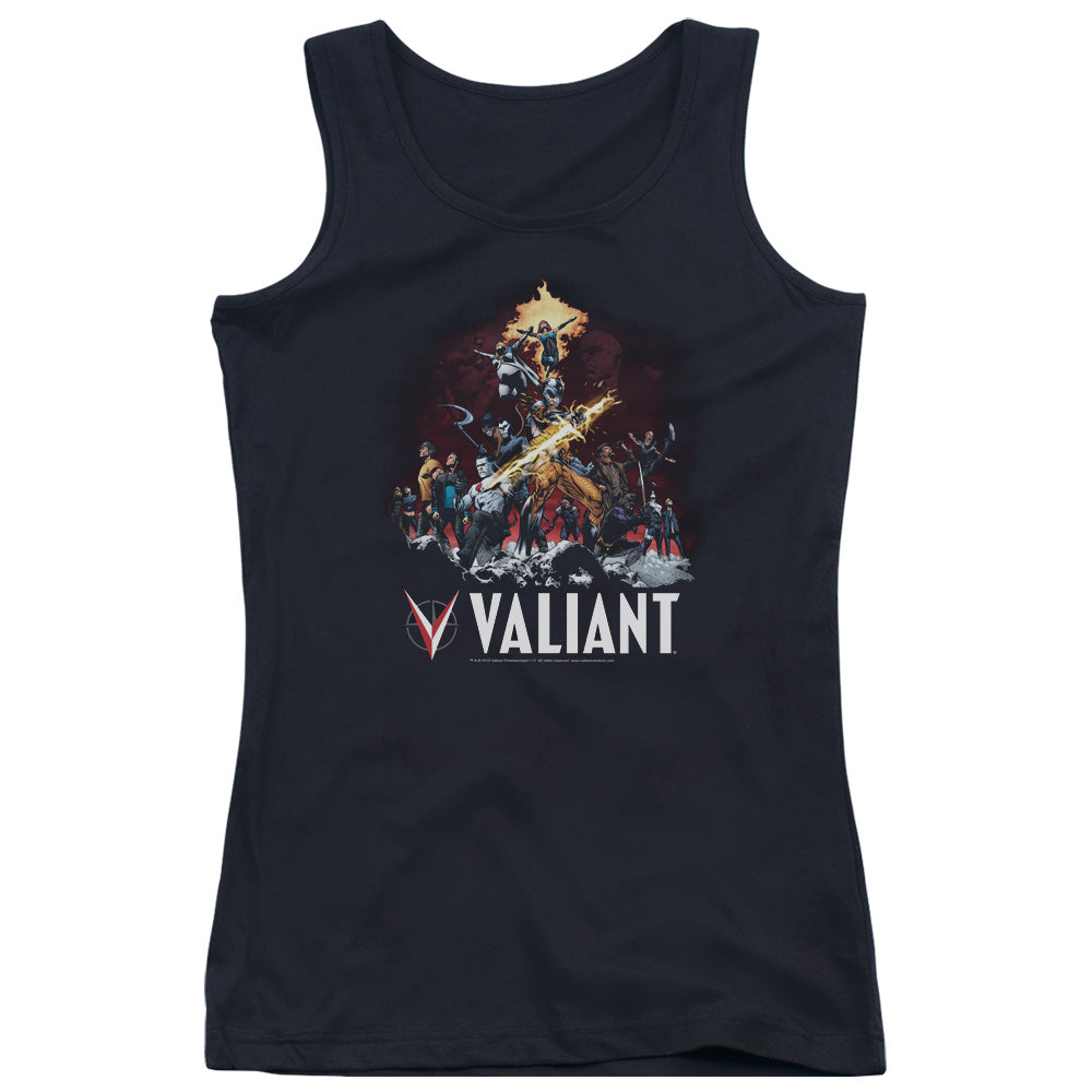 Valiant Fire It Up Womens Tank Top Shirt Black