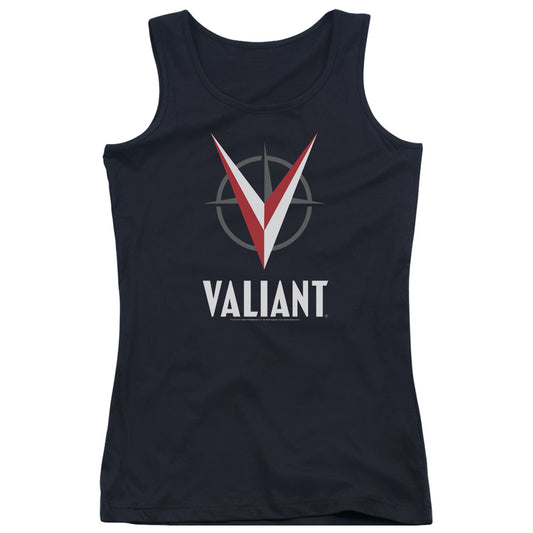 Valiant Logo Womens Tank Top Shirt Black