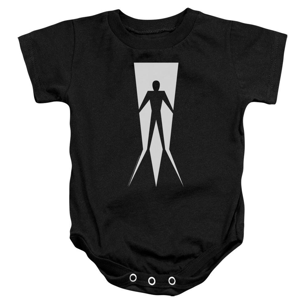 Shadowman Vintage Shadowman Infant Baby Snapsuit Black