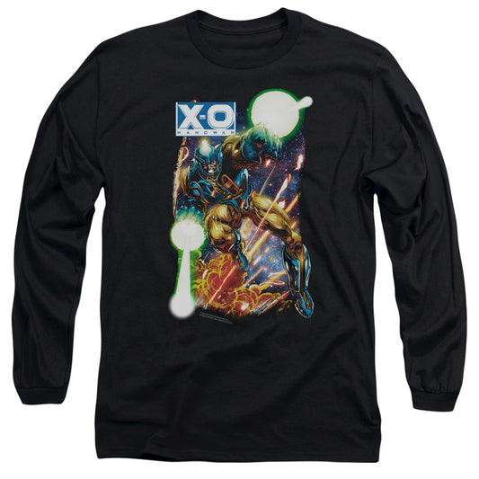 Xo Manowar Vintage Xo Mens Long Sleeve Shirt Black