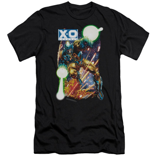 Xo Manowar Vintage Xo Premium Bella Canvas Slim Fit Mens T Shirt Black