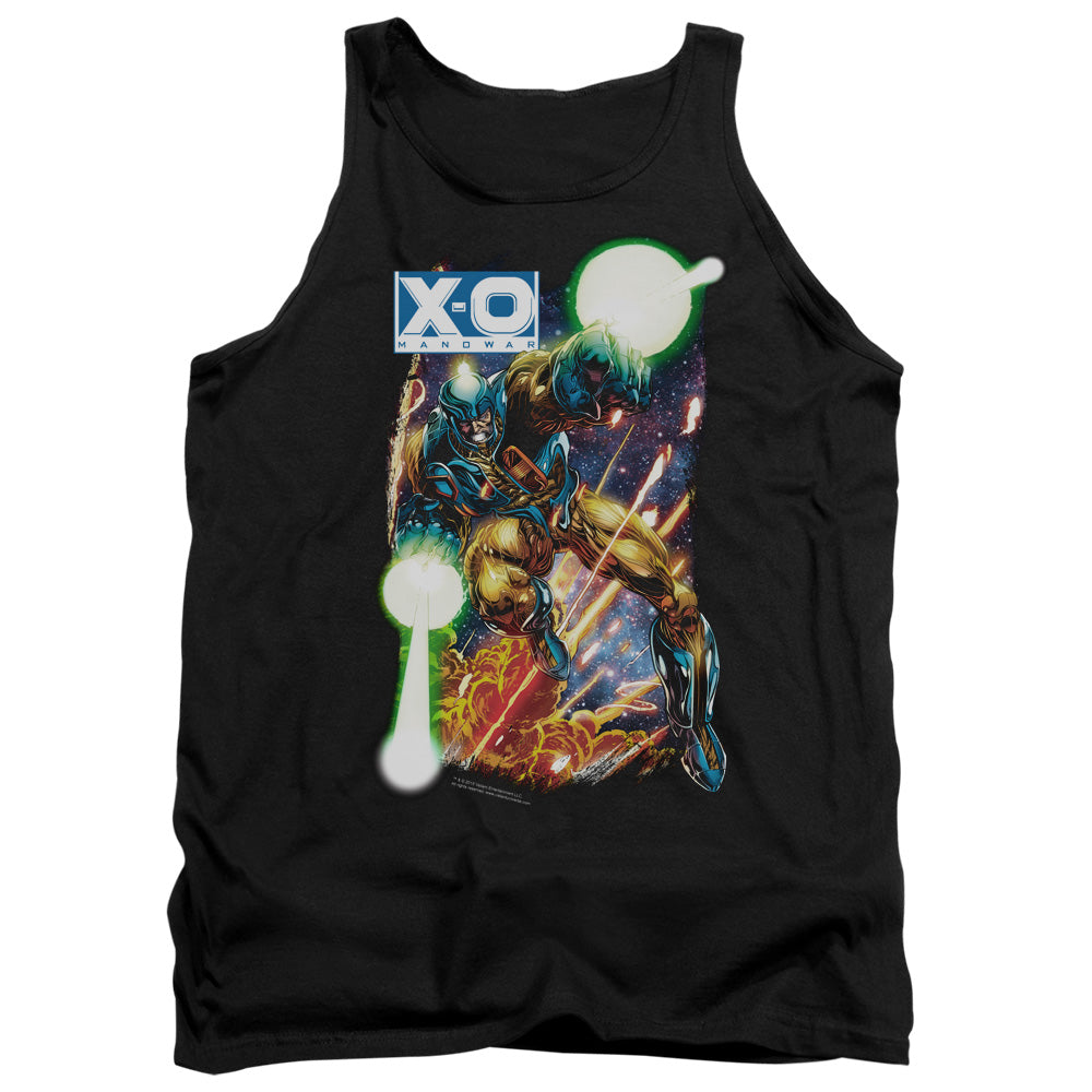 Xo Manowar Vintage Xo Mens Tank Top Shirt Black