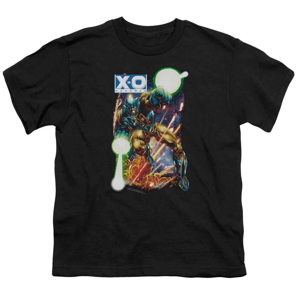 Xo Manowar Vintage Xo Kids Youth T Shirt Black