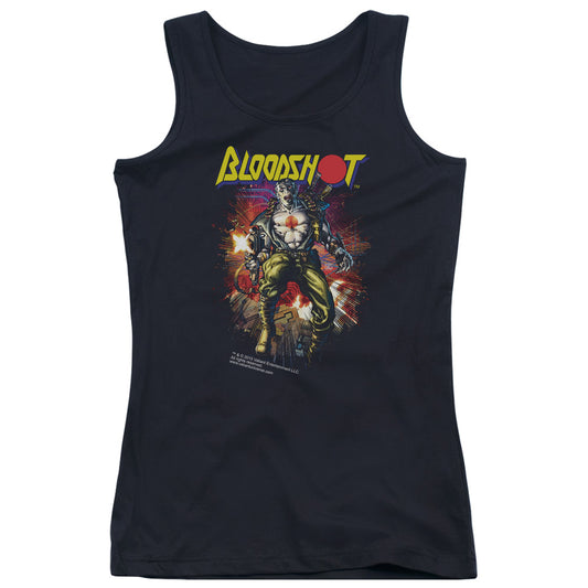 Bloodshot Vintage Bloodshot Womens Tank Top Shirt Black