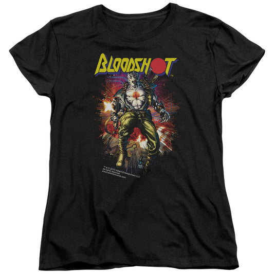 Bloodshot Vintage Bloodshot Womens T Shirt Black