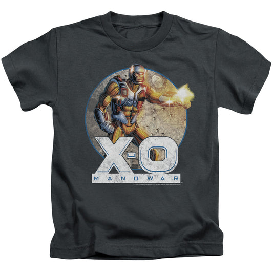 Xo Manowar Vintage Manowar Juvenile Kids Youth T Shirt Charcoal