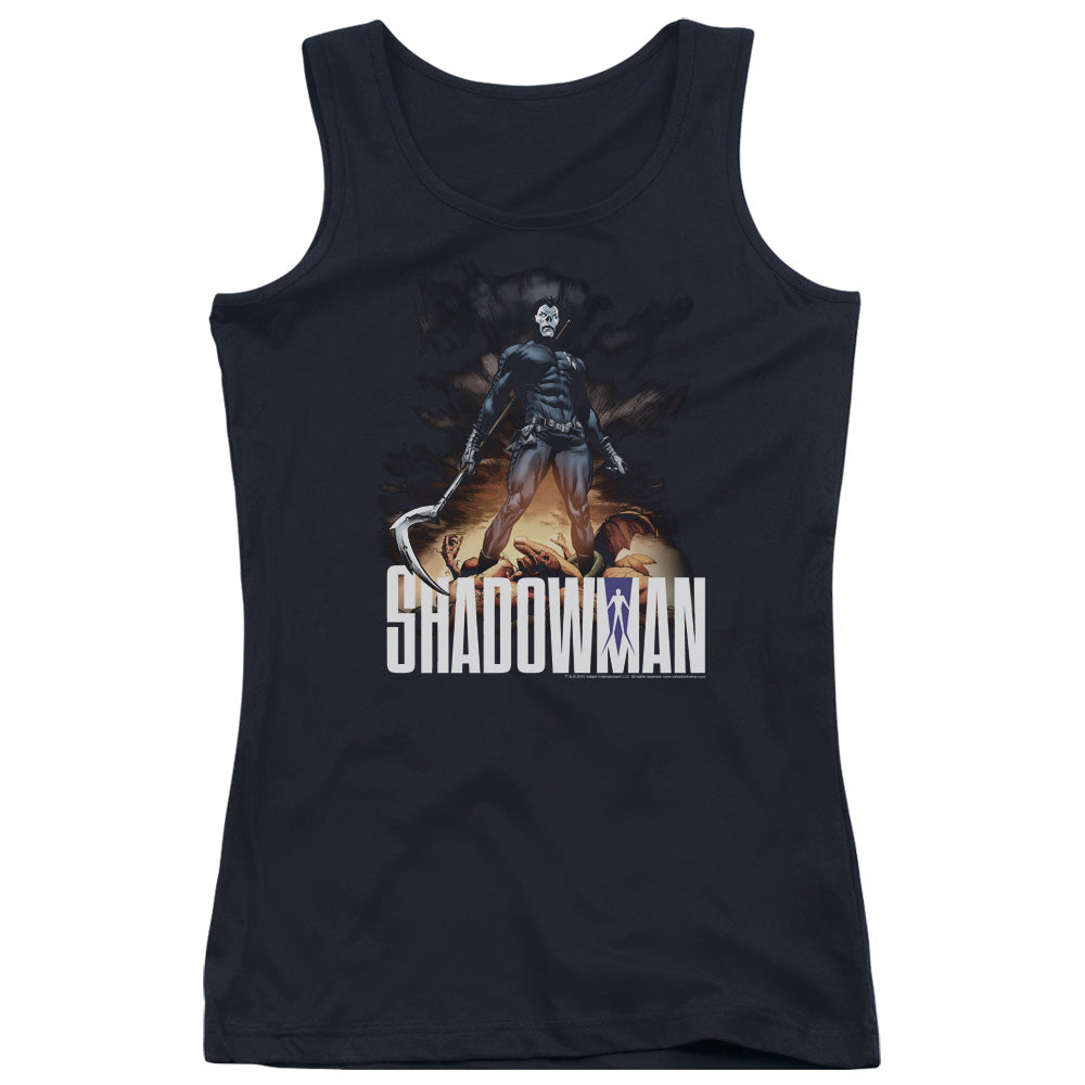 Shadowman Shadow Victory Womens Tank Top Shirt Black