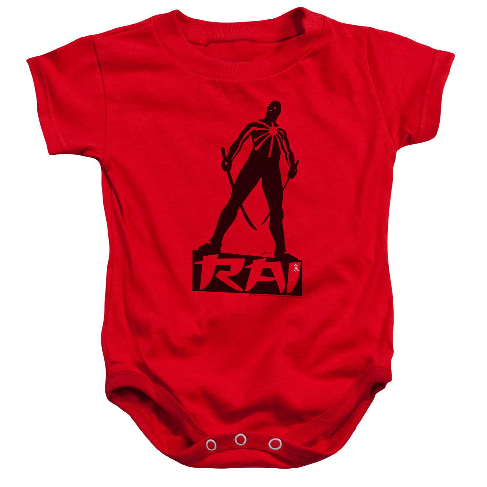 Rai Silhouette Infant Baby Snapsuit Red