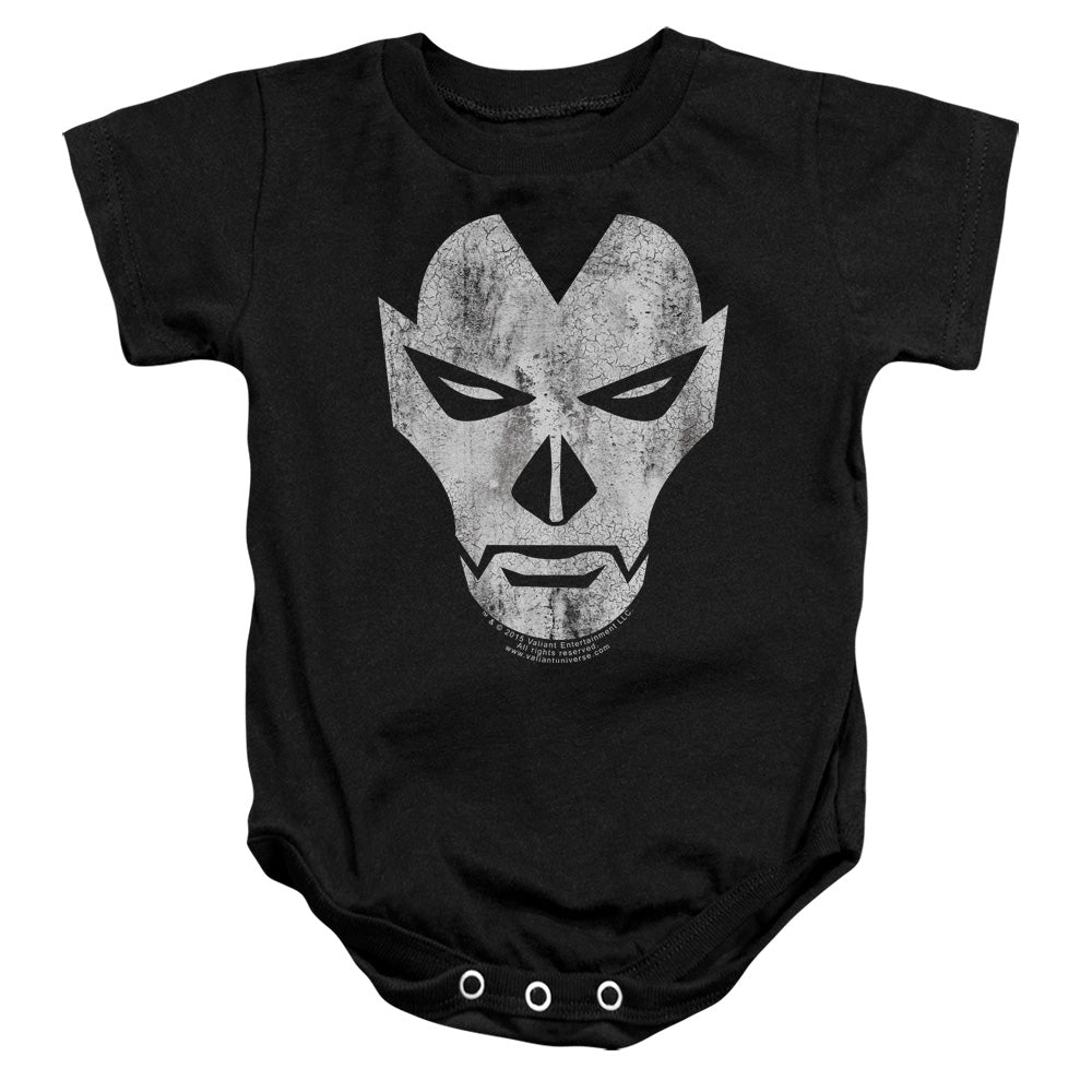 Shadowman Face Infant Baby Snapsuit Black