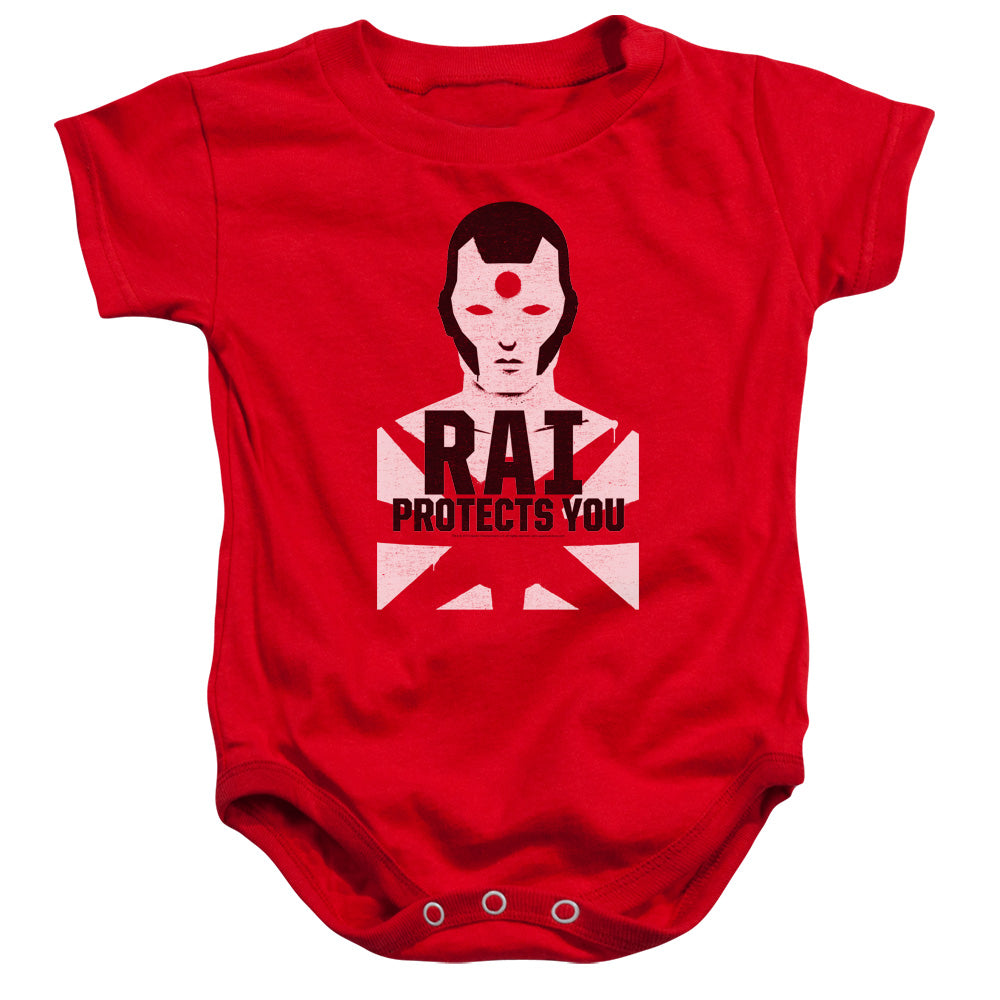 Rai Protector Infant Baby Snapsuit Red