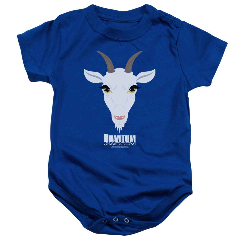 Quantum And Woody Goat Head Infant Baby Snapsuit Royal Blue