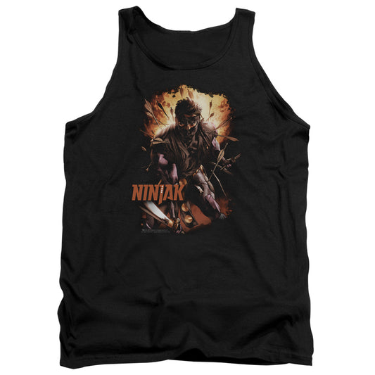 Ninjak Fiery Ninjak Mens Tank Top Shirt Black