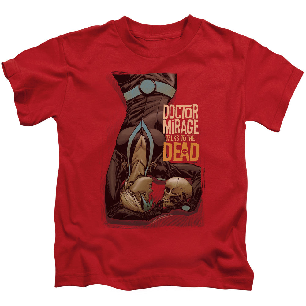 Doctor Mirage Talks To The Dead Juvenile Kids Youth T Shirt Red