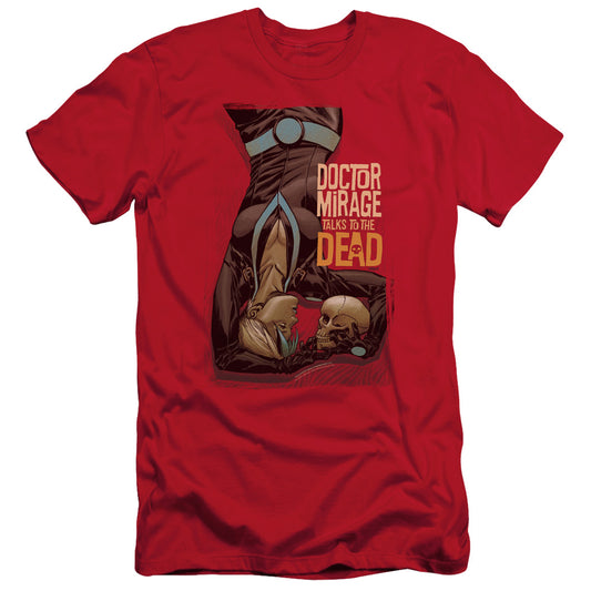 Doctor Mirage Talks To The Dead Slim Fit Mens T Shirt Red