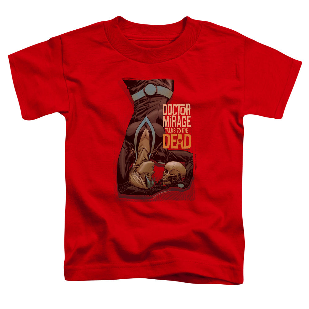 Doctor Mirage Talks To The Dead Toddler Kids Youth T Shirt Red