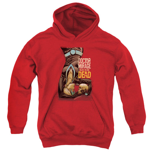 Doctor Mirage Talks To The Dead Kids Youth Hoodie Red