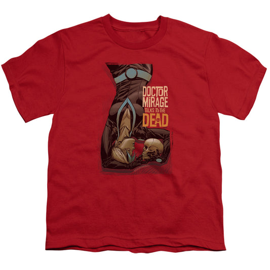 Doctor Mirage Talks To The Dead Kids Youth T Shirt Red