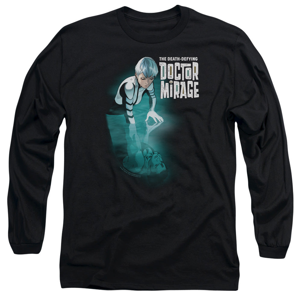 Doctor Mirage Crossing Over Mens Long Sleeve Shirt Black