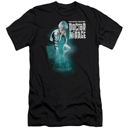 Doctor Mirage Crossing Over Premium Bella Canvas Slim Fit Mens T Shirt Black