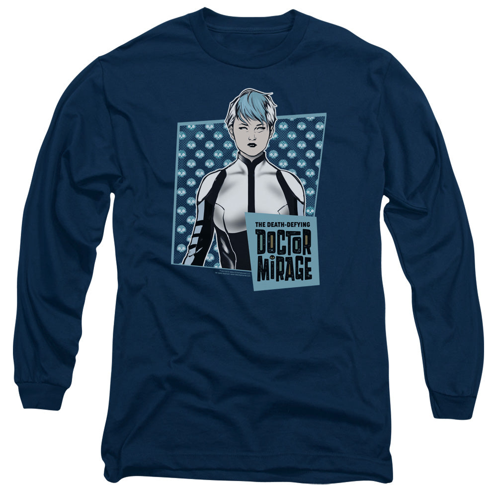 Doctor Mirage Good Doctor Mens Long Sleeve Shirt Navy Blue