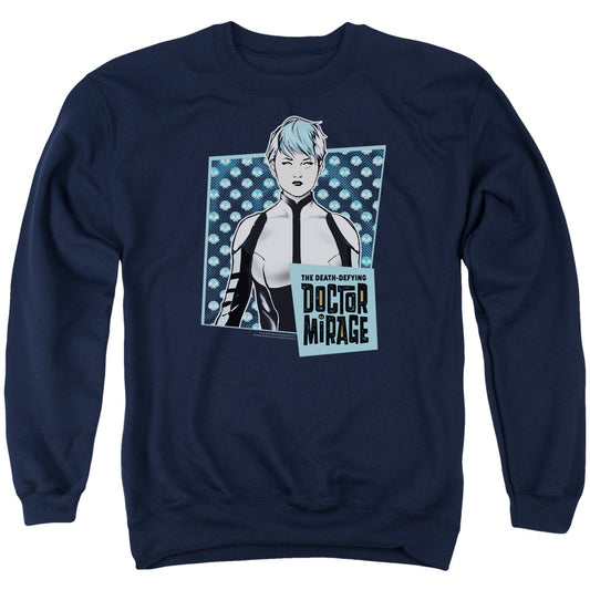 Doctor Mirage Good Doctor Mens Crewneck Sweatshirt Navy Blue