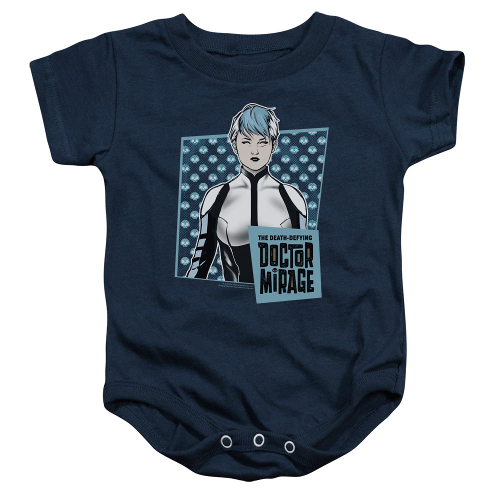 Doctor Mirage Good Doctor Infant Baby Snapsuit Navy Blue