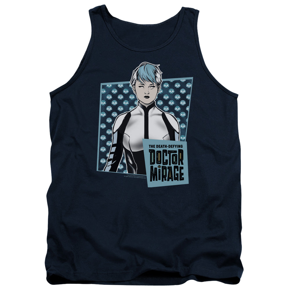 Doctor Mirage Good Doctor Mens Tank Top Shirt Navy Blue