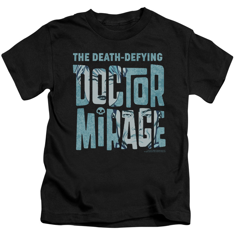 Doctor Mirage Character Logo Juvenile Kids Youth T Shirt Black